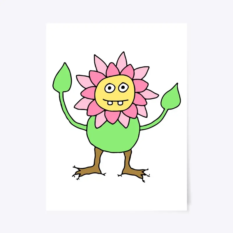 Flower Person - Nature Funny